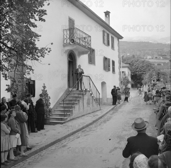 Opening of the Rainer Maria Rilke-street in Sierre, 1956