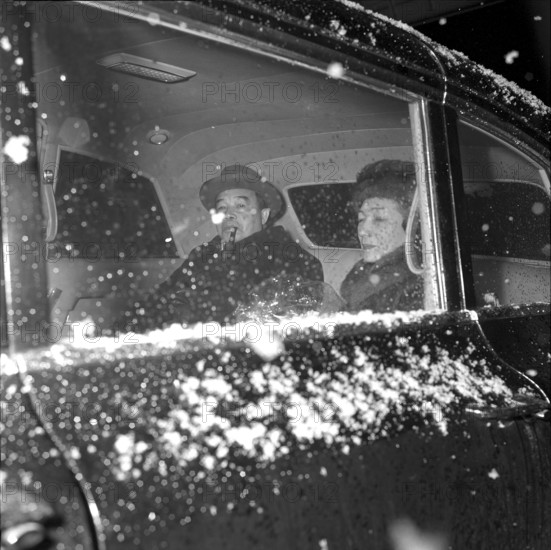 Prime Minister Souvanna Phouma and his spouse in Zurich 1963