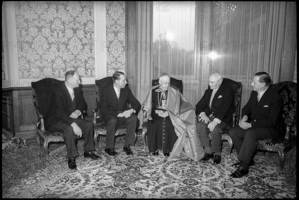 Cardinal Charles Journet, reception at Federal Parliament. Berne 1965