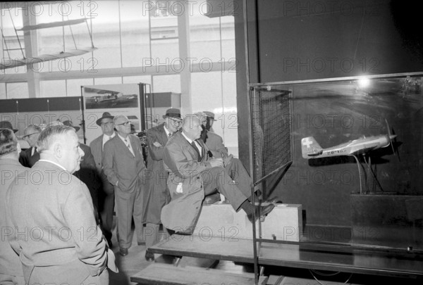 Former airforce members visit the Swiss Traffic Museum, Lucerne 1965