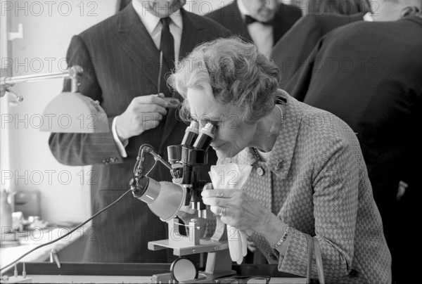 Tage Erlander and wife Aina visit watch factory Certina, Granges 1969