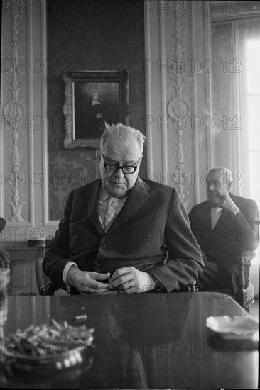 Prime minister Tage Erlander in Berne 1969