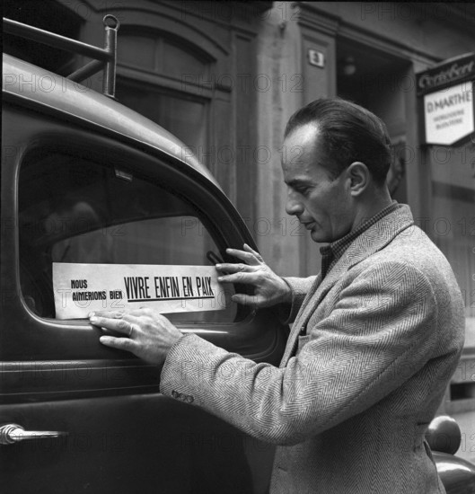 Private persons appeal for peace in Neuchatel 1949