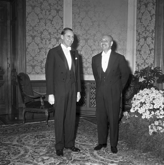 New Year reception at Federal Palace 1965: Tschudi, Wetterwald