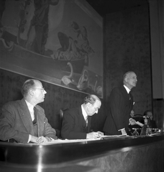 United Nations Appeal for Children (UNAC) 1948: Boissier, president of the meeting