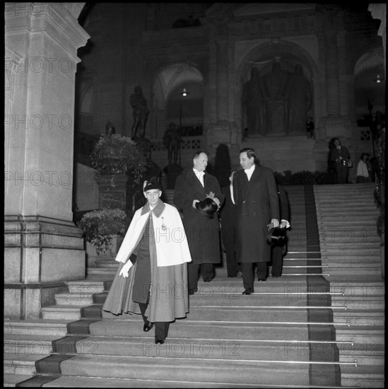After New Year reception at Federal Palace 1959: Paul Chaudet (C)