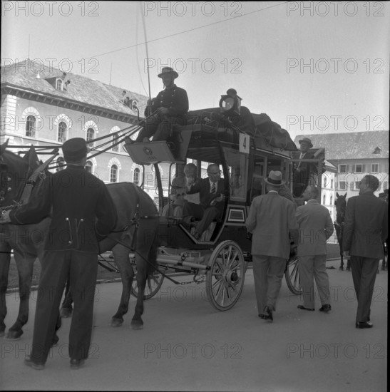 Excursion of Swiss heads of a mission in St. Gall 1958
