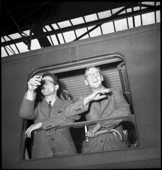 Departure of the Swiss Arctic expedition 1950