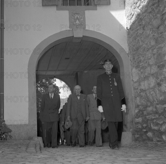 Swiss diplomats excursion, Spiez 1951. ?, von Steiger, Petitpierre