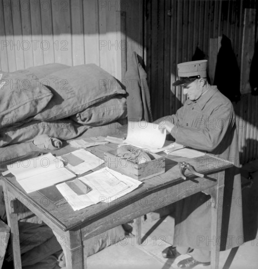 Warehouse of the Red Cross, Vallorbe 1945