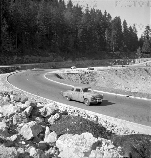 Neuchatel - La Chaux-de-Fonds road, La Vue-des-Alpes NE 1953