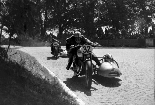 Internat. motorcycle race of Berne 1950: Muhlemann, Oliver