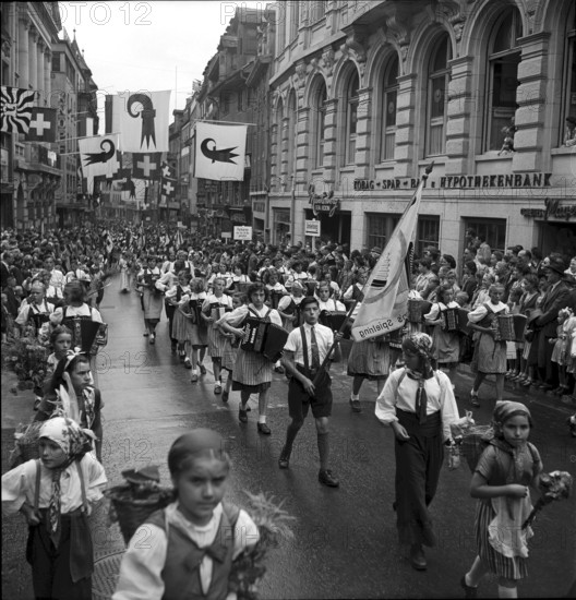 Commemoration 505 years Battle of St. Jakob an der Birs, Basle 1949