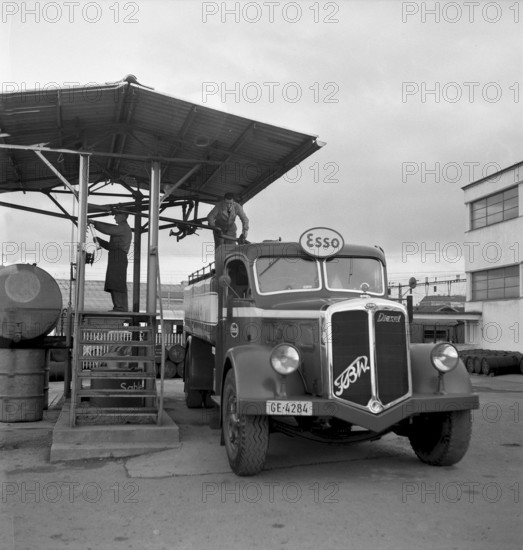 Petrol stock of Standard SA, Geneva 1945
