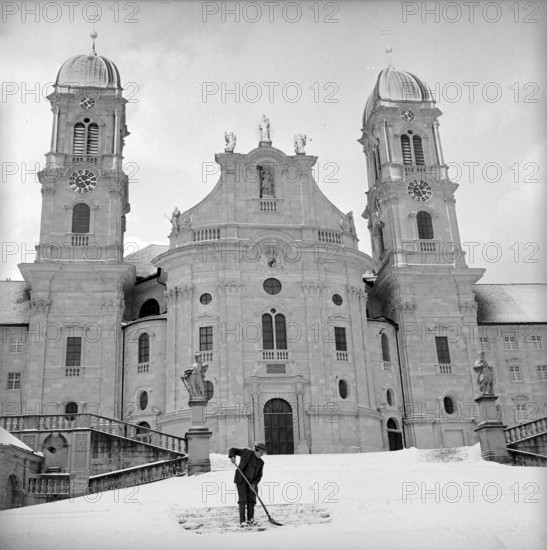 Christmas eve 1958: Monastery Einsiedeln