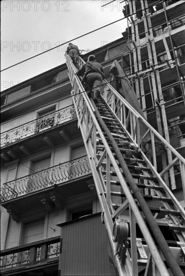 Large fire in Lucerne 1969