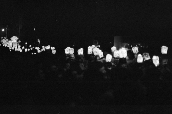 Basle Carnival: The traditional Morgestraich starting at 4 a.m., 1968