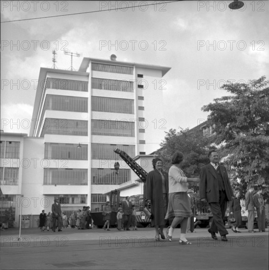 Baden, open day at BBC 1954