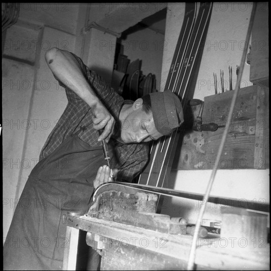 Ski factory Schwendener Altstatten 1959