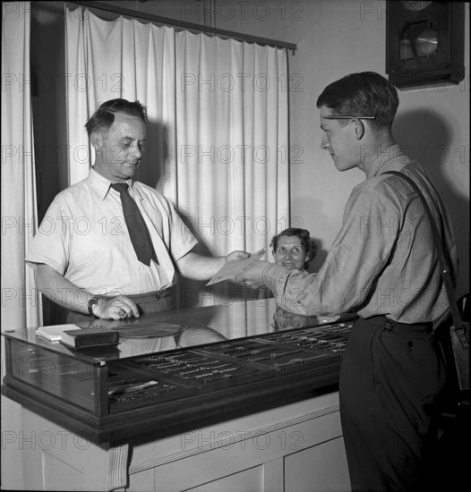 Express letter delivery in Zurich 1949