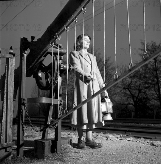 Christmas 1951: Railway guard in La Gordane