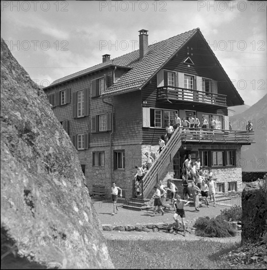 Filzbach, PTT apprentice in a holiday camp 1952