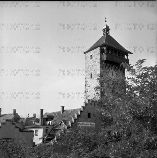 Rheinfelden, Storchennestturm. 1952