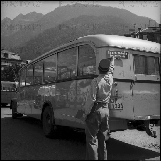 Post bus St. Moritz - Parpan - Valbella -Lenzerheide 1953