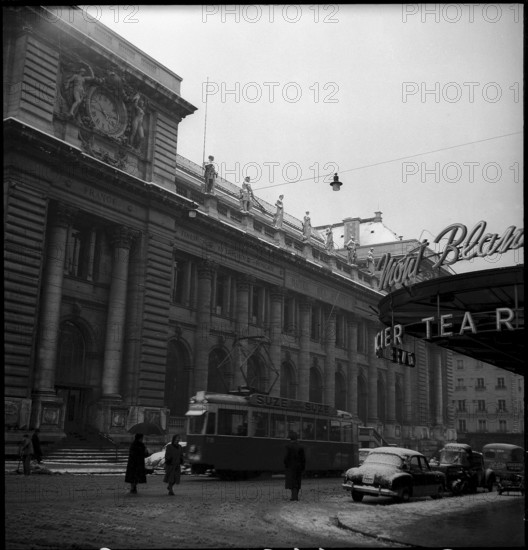 Poste du Mont Blanc, Geneva main post office  1954