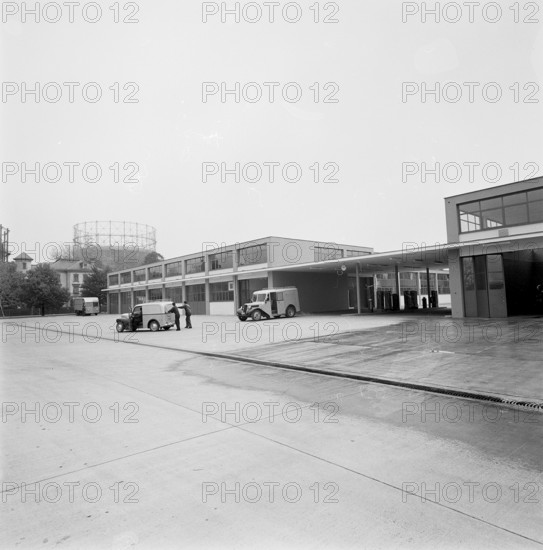 Post bus garage Schlieren 1962