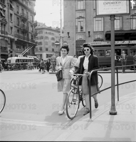 Two women in Geneva 1946