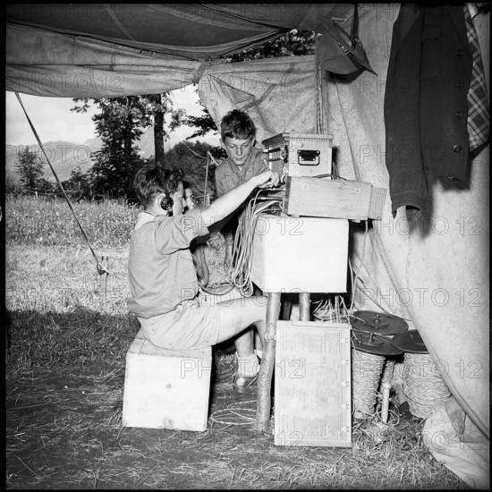 Boy scout camp near Bulle 1954