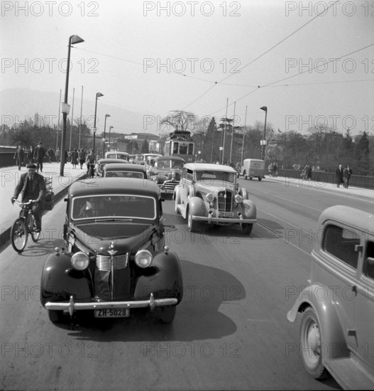 Quaibrucke in Zurich 1949