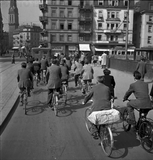 Near the Stauffacherplatz, Zurich 1949