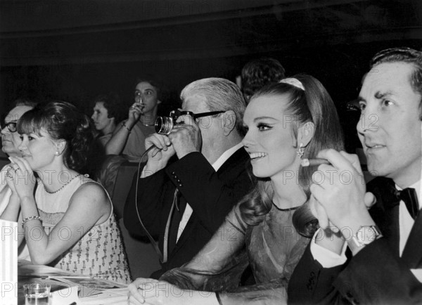 Miss Switzerland 1968, jury members Lilo Pulver, Willy Millowitsch