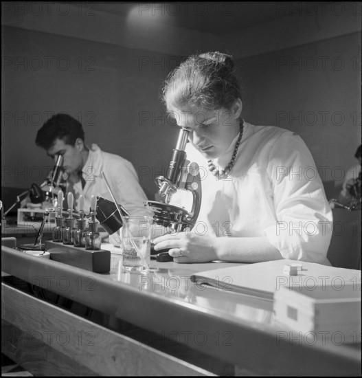School for chemist in Neuchatel 1951