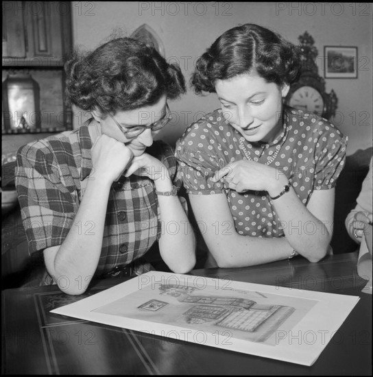 Course for bride in Obkirchen-Sachseln 1950