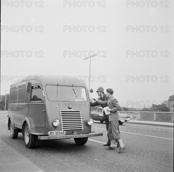 Traffic census in Basle 1955