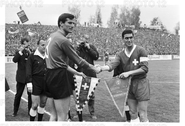 European Championship qualification 1967: Switzerland - Italy, Tacchella (r)