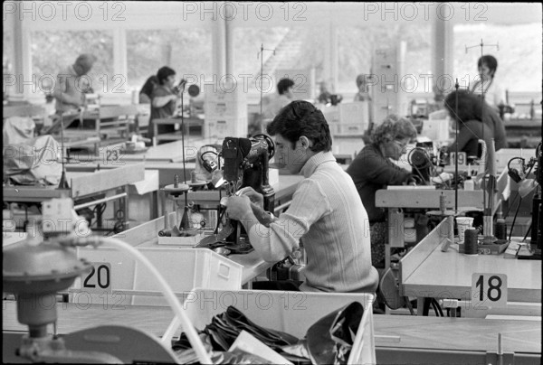 Shoe factory Bally in Aarau 1971