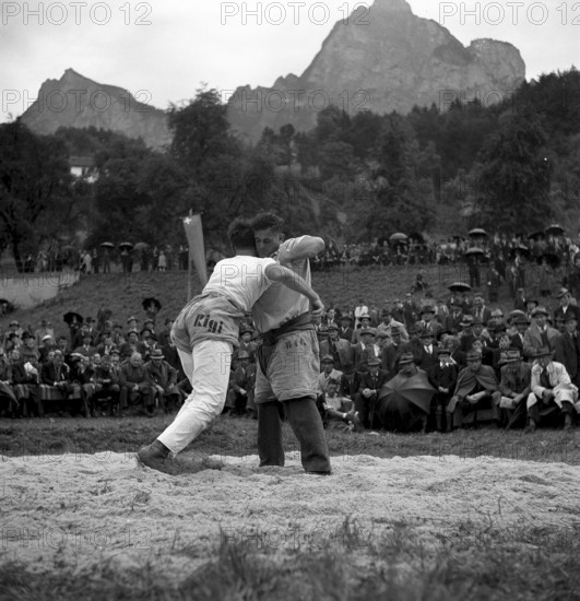 wrestling festival in Schwyz 1941