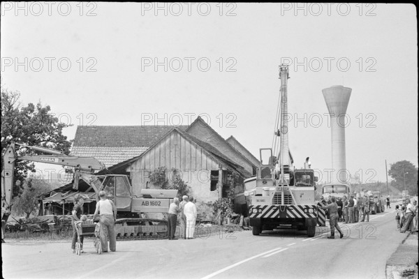 Oil spill accident in Sisseln 1971