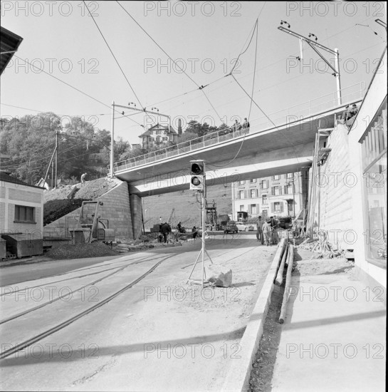 Schauffhausen, railway bridge 1957