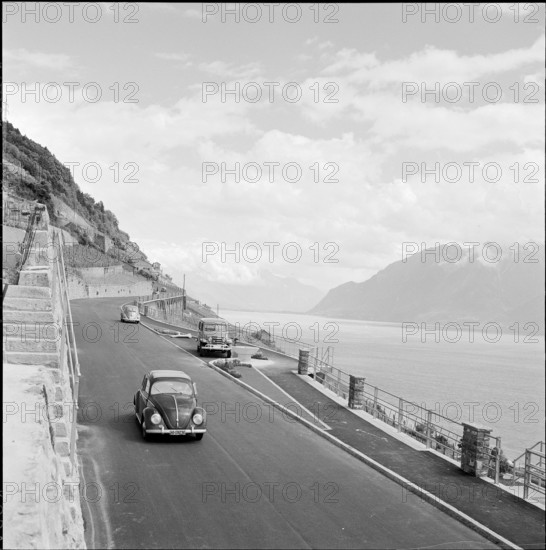 Corniche"" Cully - Chexbres connection road, Lavaux, 1957