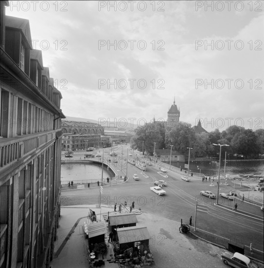 Zurich, Walche bridge 1958