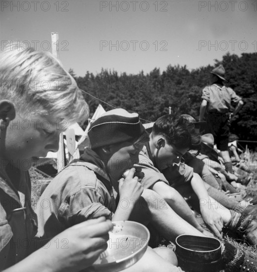 Swiss boy scouts Federal camp in Adlisberg 1938