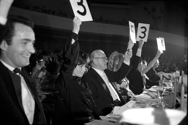 Election of Miss Switzerland 1969: jury members Sturzda, Neri, Streuli