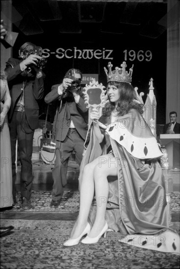 Election of Miss Switzerland 1969: winner Liselotte Pauli