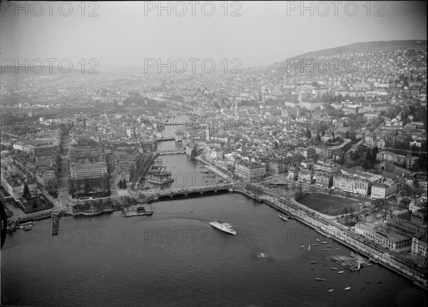 Maiden voyage of MS Linth, Lake Zurich 1952