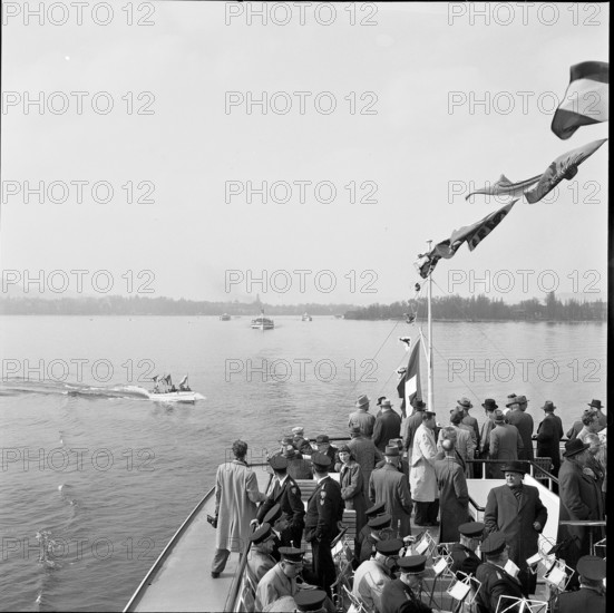 Maiden voyage of MS Linth on Lake Zurich 1952